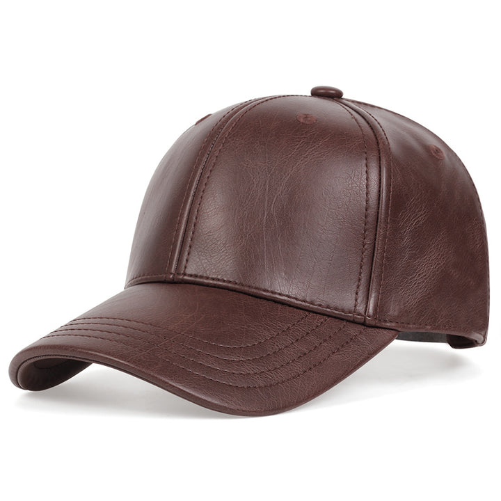 Gorra de béisbol de cuero PU para hombre, opción ideal para regalos - Color a escoger