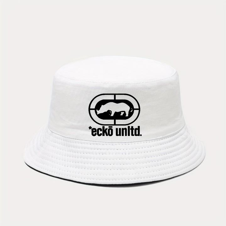 Sombrero de pescador estampado ATHACER Ecko unltd para hombre y mujer, ligero, con protección solar, ala ancha, accesorio de moda transpirable para exteriores, ideal para vacaciones, eventos deportivos y salidas casuales, diseño deportivo, ajuste cómodo