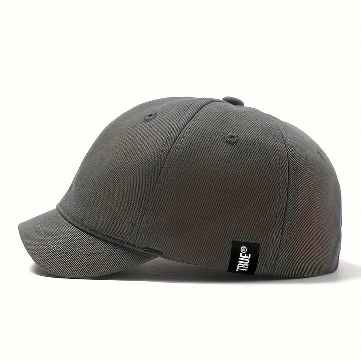 Gorra de Béisbol Ajustable para Hombre con Parche de Letras Hip-Hop - Ajuste Elástico, Estilo Urbano, Poliéster