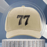Gorra Trucker 77 - Gorra de béisbol ajustable con diseño '77', ligera y transpirable para hombres y mujeres, deportes al aire libre, ropa casual, equipo deportivo para exteriores, diseño deportivo, construcción duradera, gorras para hombre, sombrero para