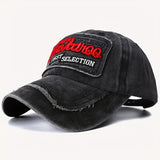 Gorra de béisbol con bordado 3D y letras de parche lavado, gorra de pato versátil para hombres y mujeres, gorra de ala curva para conductores de camiones.