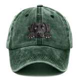 1 Gorra de béisbol con estampado de Labrador Retriever - Gorra snapback ligera, transpirable y ajustable con visera curva, aspecto lavado para mujeres y hombres, regalo de cumpleaños para amantes de los perros