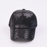 1pc Gorros para niñas Primavera/verano lindos con lentejuelas Gorras de red para jóvenes Gorras de béisbol transpirables para exteriores