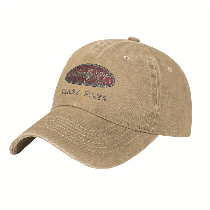 1 gorra de béisbol de Peterbilt Trucks, gorra clásica desgastada estilo papá, gorras de sol ajustables para exteriores de hip hop para mujeres y hombres, material de poliéster, ligera, cierre de hebilla, ajuste ajustable, artesanía de impresión