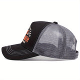 2 piezas de gorras de béisbol para hombres de diseño 'CYCLES' y 'DEUS EX MACHINA', estilo rock de moda, poliéster elástico, perfectas para todas las estaciones y regalos, ideales para Navidad y Día de San Valentín, ropa de cabeza diaria | Gorra con estamp