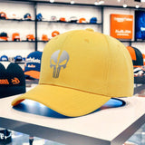 Gorra de Béisbol para Mujer con Estampado de Calavera Punisher - Ajustable, Ligera y Transpirable de Poliéster, Ideal para  y Senderismo, Negra con Estampado Blanco, Diseño Moderno de Estilo Urbano para Comodidad Todo el Año. Tejido de Tela