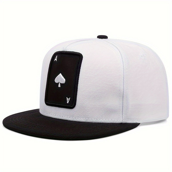 Gorra Snapback de Moda con Diseño de Cartas de Juego - Malla Transpirable, Protección Solar, Ligera para el Verano. Tejido de Tela