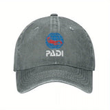 Gorra de Béisbol Lavada y Desgastada PADI - Gorra Snapback Ajustable para Hombres y Mujeres, Gorra Deportiva de Algodón Negra con Logo de Buceo, Ligera y Transpirable para Actividades al Aire Libre, Uso Casual | Ropa para Snorkel | Accesorio para la Cabez