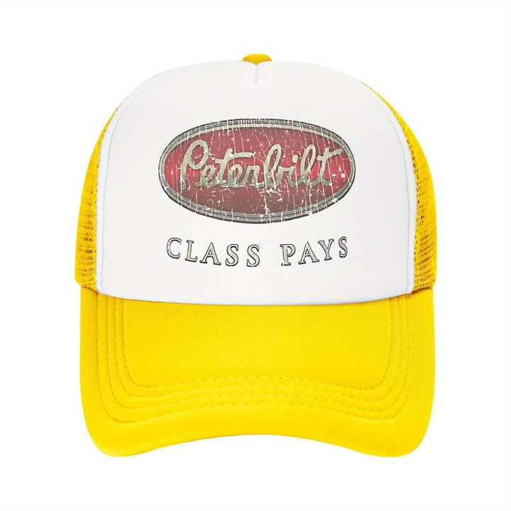 Gorra de béisbol PETERBILT para hombres y mujeres, malla ligera transpirable con cierre de snapback, poliéster, ideal para uso diario y vestimenta casual, adecuada para todas las estaciones, buena opción para regalos de vacaciones