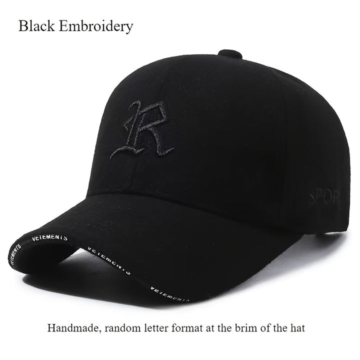 Gorra de béisbol para hombre, gruesa y abrigada, estilo duckbill, material ted, ideal para deportes al aire libre y uso diario, diseño con broche ajustable para diferentes medidas de cabeza, mayor comodidad