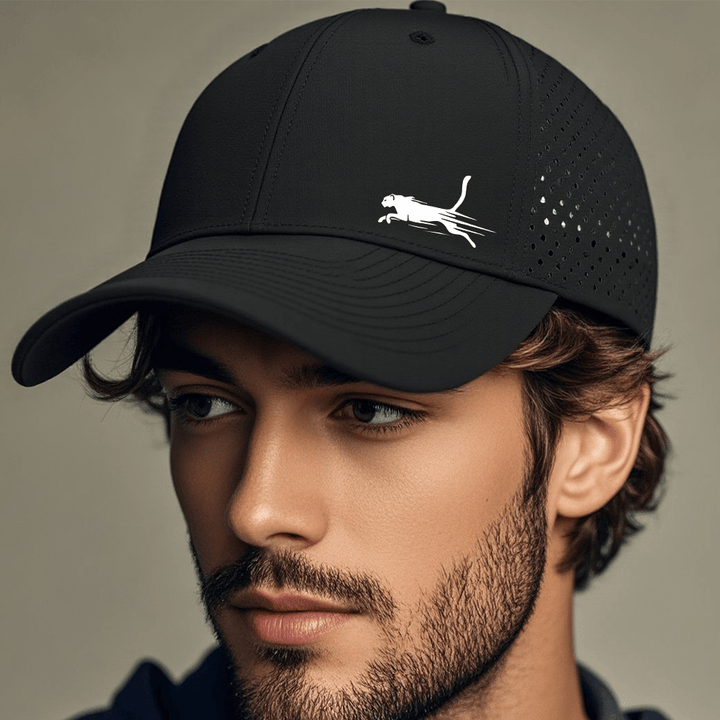 1 Gorra Snapback Ligera para Hombre con Malla Perforada a Láser en la Parte Trasera y Diseño Estructurado de 6 Paneles - Gorra de Béisbol Transpirable para Todas las Estaciones con Estampado de Logo