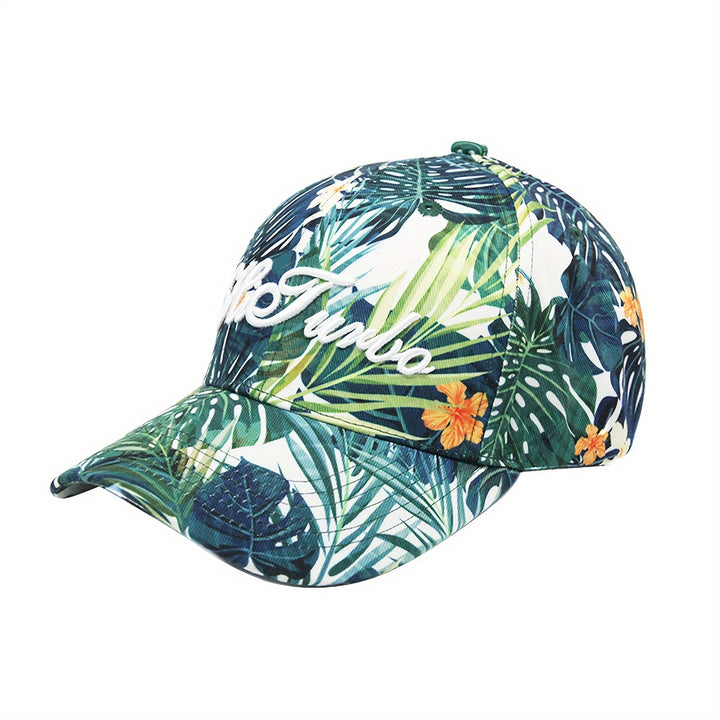 1 Gorra de Béisbol Inspirada en Diseño Floral - Sombrero Deportivo Ligero Ajustable, Transpirable para Viajes y Salidas Diarias Todo el Año, Plegable para Sol