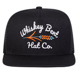 1-Pack Gorra de Béisbol WHISKEY BENT para Hombre - Ligera y Transpirable con Malla Ajustable Snapback, Dos Tonos /Blanco con Logo, Sombrero Casual para Primavera/Otoño, Playa y Estilo Urbano, Accesorio de Ocio