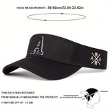 Gorra de sol ajustable de punto para hombre - Estilosa opciones negra, blanca, azul marino y beige para uso al aire libre, deportes y vestimenta casual - Perfecta para primavera, verano, otoño y vacaciones de playa, Sombrero de vacaciones de playa | Equip