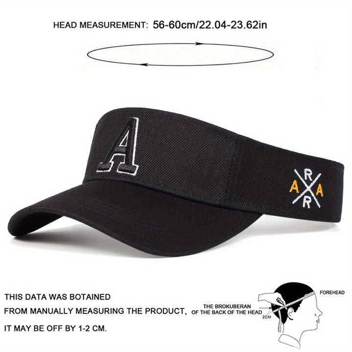 Gorra de sol ajustable de punto para hombre - Estilosa opciones negra, blanca, azul marino y beige para uso al aire libre, deportes y vestimenta casual - Perfecta para primavera, verano, otoño y vacaciones de playa, Sombrero de vacaciones de playa | Equip