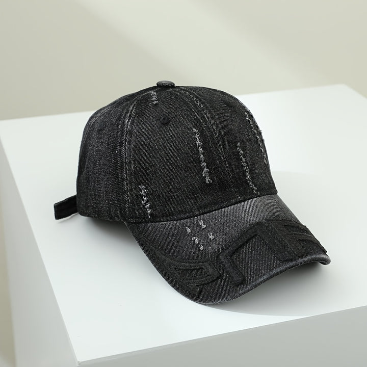 Gorra de Béisbol Unisex Retro Lavada en Denim, Gorra Trucker Ajustable, Regalo Perfecto para San Valentín