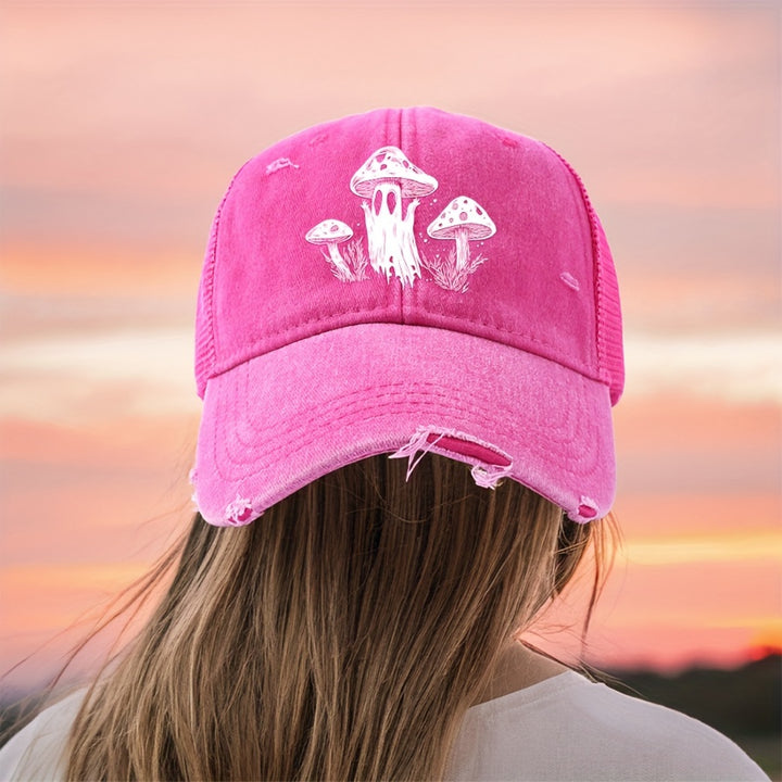 Gorra de béisbol retro lavada, estilo dad hat, ajustable y versátil, gorra suave para el sol