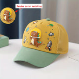 Gorra de béisbol para niños, 100% poliéster transpirable, cierre de presión, lavable a mano, patrón de animal, elastizable, para niños y niñas, ropa casual de primavera/verano, idea de regalo de cumpleaños