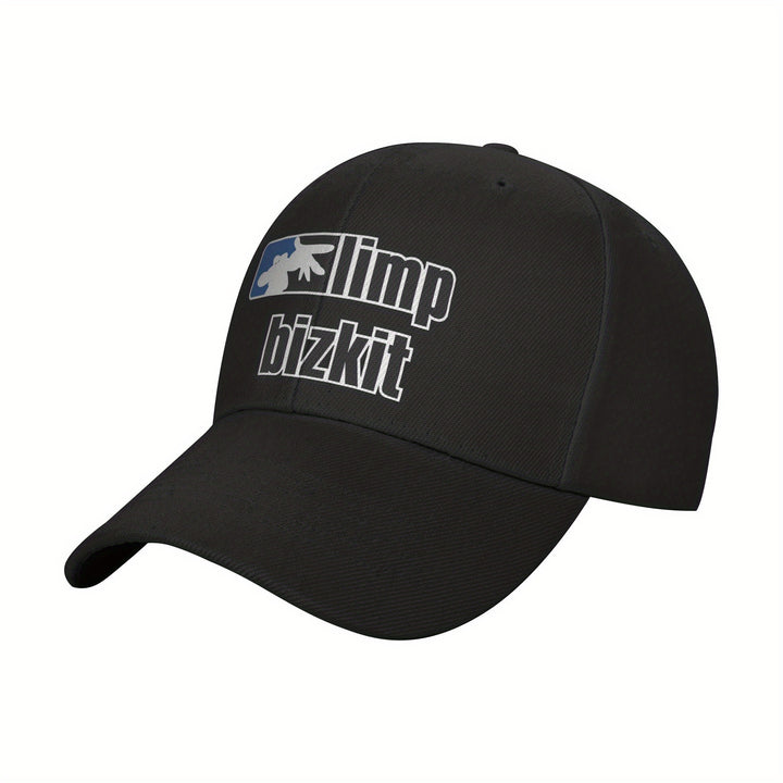 1pc Gorra de Béisbol de Poliéster Ajustable de Música Rock Limp Rapcore Bizkit Taurus07, Ligera y Transpirable, Sombrero de Sol de Golf con Visera Curva, Estilo Y2K de Moda para Hombres y Mujeres, Regalo Perfecto para Vacaciones/Cumpleaños