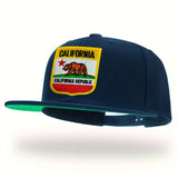 1 gorra unisex Tilgomedal en azul marino y con bordado de oso de California - Ajustable para hombres y mujeres, ligera estilo deportivo hiphop al aire libre, gorra de béisbol casual con emblema icónico de oso, lavable a mano