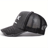 1 gorra de béisbol deportiva unisex de poliéster, protección solar, ligera, con cierre a presión, ajustada, para todas las estaciones, tejido tejido, solo lavar a mano.