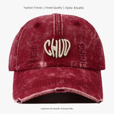 Gorra de Béisbol Retro de Mezclilla con Letras para Hombres y Mujeres, Ajustable con Snapback, Logo Decorado en 3D - Perforada para Ventilación, Deportes al Aire Libre, Uso Casual y Eventos Navideños (Ajuste No Elástico)