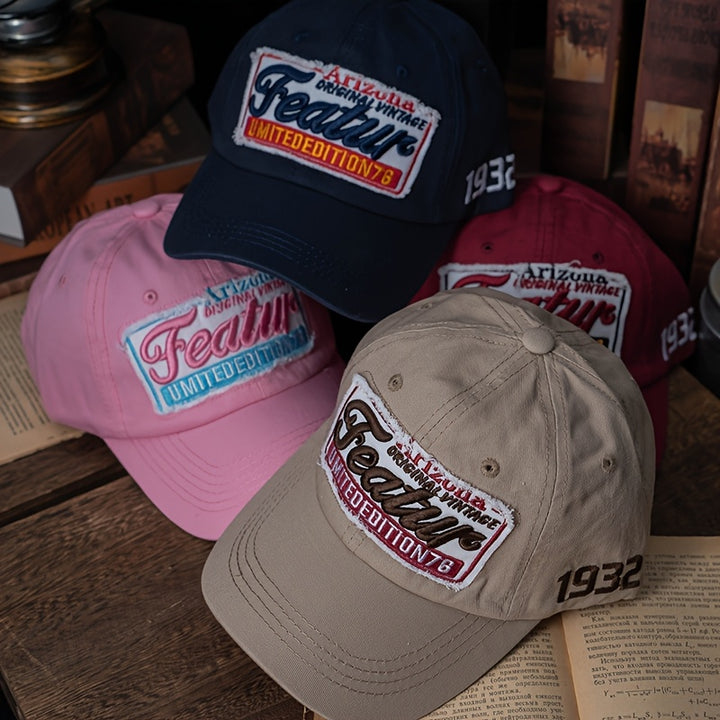 Gorra de Trabajo Americana Casual Retro con Pico de Pato para Hombres y Mujeres, Gorra de Béisbol Exterior con Bordado Tridimensional y Cubierta de Cara Suave y Versátil