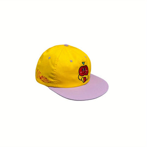 Gorra de visera plana de Apple - Amarillo