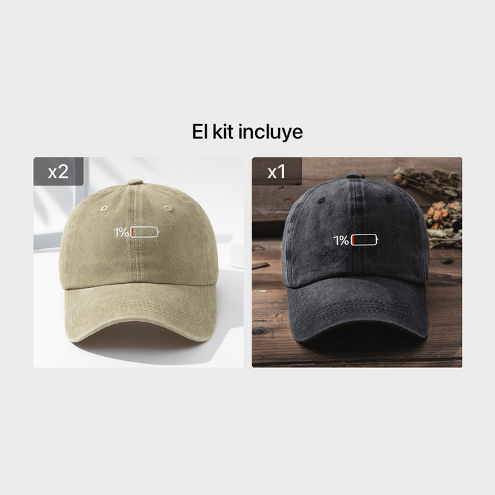 Gorra de béisbol con estampado lavado para hombre