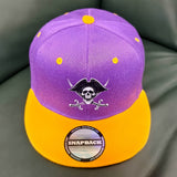 Gorra de Béisbol Unisex Juvenil - Ligera y Ajustable Snapback, y Rojo en Dos Tonos, para Escuela, Deportes, Uso Diario - Regalo Perfecto para Pascua, Día del Padre, Ramadán - Poliéster Lavable a Máquina, Diseño con Parche Pirata, Costuras Contrastantes, A