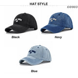 1 Gorra de béisbol de mezclilla New York 09 con estilo de logo de ciudad retro americana | Imprescindible para entusiastas de la moda retro y seguidores del estilo urbano, salidas diarias, atuendos de escena urbana, ajustable, cierre a presión