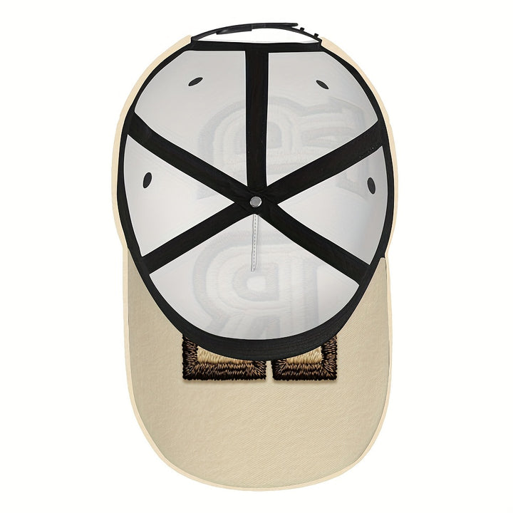 1 Gorra Ajustable Ligera para Hombre con Diseño de Letra R Cosida - Sombrero Tipo Pato para Salidas Casuales, Compras y Eventos Festivos (Halloween/Navidad/Acción de Gracias), Accesorio Duradero