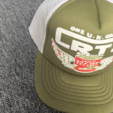Gorra Trucker Ajustable de Malla Transpirable - Gorra Dad con Cierre a Presión, Estampado Geométrico en Verde Oliva para Hombres y Mujeres, Moda Casual Hip Hop Deportiva para Acciones de Gracias al Aire Libre