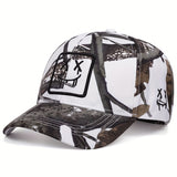 Tela. 2025 Nuevo Gorro de Béisbol Deportivo para Hombre - Snapback Ajustable, Estilo Casual con Diseño Gráfico Elegante, Béisbol. Tela.