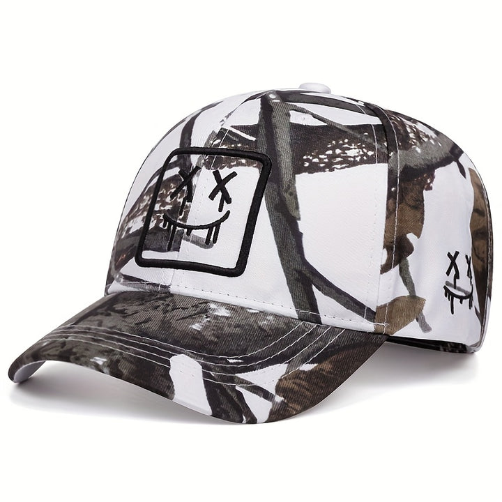 Tela. 2025 Nuevo Gorro de Béisbol Deportivo para Hombre - Snapback Ajustable, Estilo Casual con Diseño Gráfico Elegante, Béisbol. Tela.