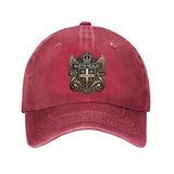 Gorra de Béisbol Negra para Hombres y Mujeres con Insignia Cruzada Dorada & Alas - Estructurada en Seis Paneles Transpirable, Letras Pesadas Austin Diseño Texas Longhorns - Sombrero Deportivo Casual al Aire Libre Para Atuendo Relajado, Cómodo Unisex Go...