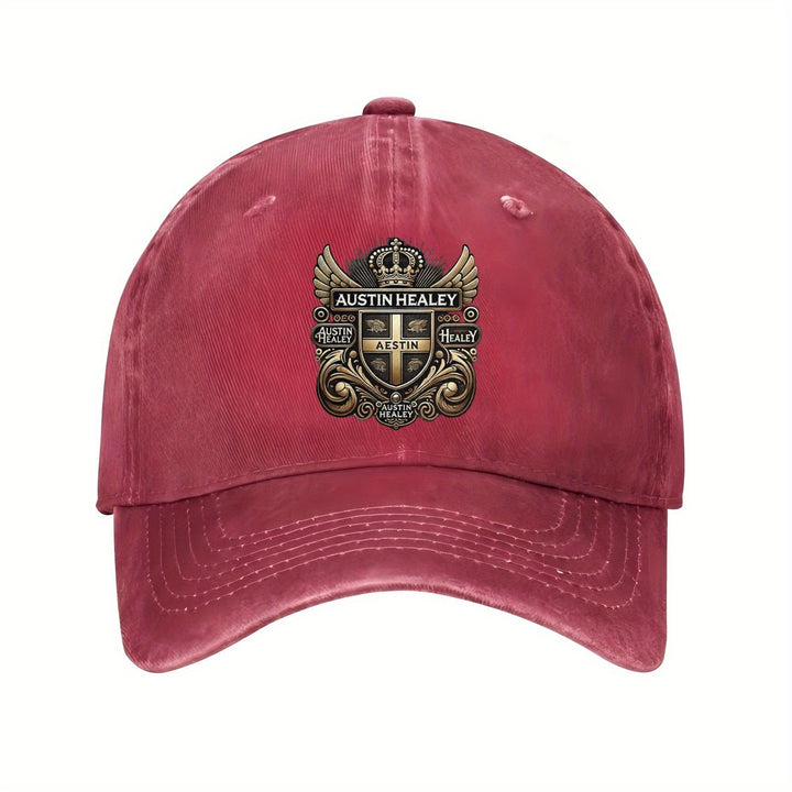 Gorra de Béisbol Negra para Hombres y Mujeres con Insignia Cruzada Dorada & Alas - Estructurada en Seis Paneles Transpirable, Letras Pesadas Austin Diseño Texas Longhorns - Sombrero Deportivo Casual al Aire Libre Para Atuendo Relajado, Cómodo Unisex Go...