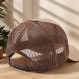 Gorra de béisbol con letra J impresa, diseño creativo - Gorra de malla transpirable y ajustable para primavera/verano, ideal para actividades al aire libre, deportes, senderismo, pesca y protección solar - Material de poliéster, tela sin estirar, liger...