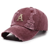 Gorra de béisbol para hombre y mujer con una letra A y diseño en línea - Tela transpirable, ala estructurada, sombrero para exteriores para todas las estaciones para deportes, ropa casual, accesorio deportivo, sombrero elegante, sombrero duradero, sombrer