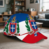 1 Gorra de Béisbol Ajustable con Estampado 2D del Emblema Dominicano - Snapback con Impresión Vibrante de Cuerpo Completo, Ideal para Deportes, Running y Moda Urbana al Aire Libre, Accesorio de Festival,Ropa Casual,Diseño a la Moda,Ajuste Cómodo,Asistente