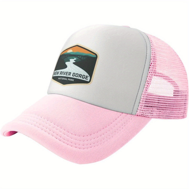 Gorra de béisbol transpirable para hombres, adecuada para hombres y mujeres, ajustable, perfecta para actividades al aire libre de verano en el Parque Nacional del Nuevo Río Gorge.