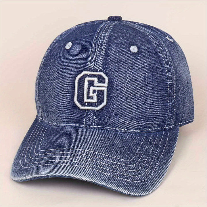 Gorra de Béisbol Unisex Nueva Denim Lavada Retro Versátil para Primavera, Gorra Duckbill Casual Transpirable Ajustable con Visera, Sombrero para Hombres y Mujeres, Moda al Aire Libre