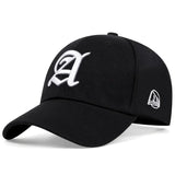 Gorra de béisbol de fútbol con letras góticas, sombrero de sol de moda Hip Hop ajustable, sombrero deportivo informal Unisex para hombres y mujeres para exteriores