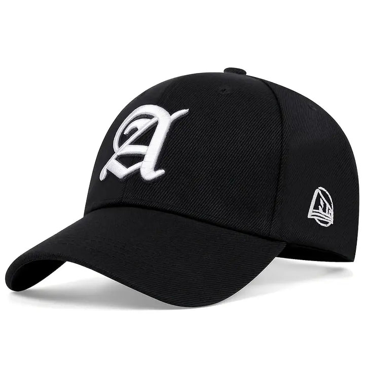 Gorra de béisbol de fútbol con letras góticas, sombrero de sol de moda Hip Hop ajustable, sombrero deportivo informal Unisex para hombres y mujeres para exteriores
