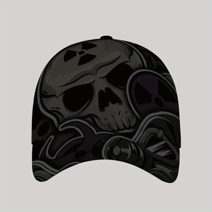Gorra de Béisbol Ligera Ajustable para Hombres CUTEHSJ - Diseño de Calavera y Engranajes Estilo Hip-Hop para Playa, Pesca, Actividades al Aire Libre - Sombrero con Cierre de Hebilla Ajustable, Ropa de Playa, Estilo Fantasía, Accesorio Elegante