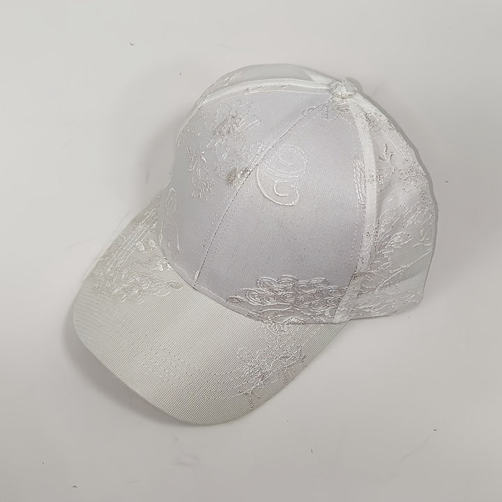 1 Gorra de béisbol bordada de nuevo estilo para mujer, versátil, transpirable, ideal para actividades al aire libre como senderismo, camping, uso diario y paseos por el parque. Gorra para mujer, sombrero.