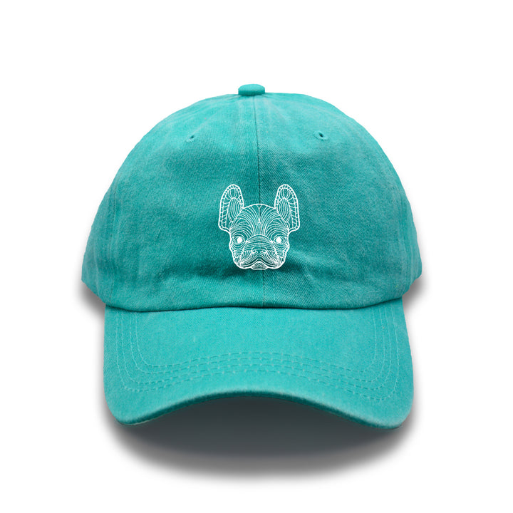 Gorra de Béisbol con Estampado de Bulldog Francés Divertido, Diseño Unisex, Gorra Trucker Negra Papa, Color Sólido Transpirable y Cómoda, Tamaño Ajustable para Parejas, Ideal para Viajes al Aire Libre, Playa, Ciclismo, Senderismo o Caza, Regalo Perfecto p