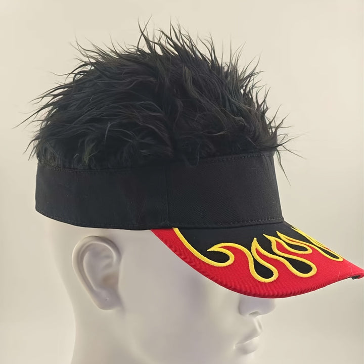 Gorra de béisbol bordada con patrón de llama, gorra de béisbol casual divertida de hip-hop, gorras de sol de moda para hombres y mujeres