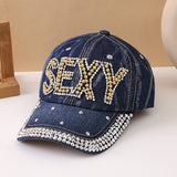 1pc Gorra de Béisbol con Letras y Remaches, Visera Curva Unisex Estilo Europeo y Americano para Senderismo al Aire Libre, Salidas a la Playa o Pintura Urbana
