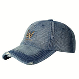 Gorra de Béisbol Unisex Estilo Coreano con Bordado Simple y Visera Suave para Primavera/Verano